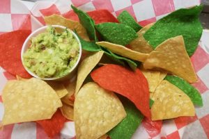 colorful nacho chips